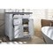 James Martin Vanities Bristol 30in Single Vanity, Bright White w/ 3 CM Charcoal Soapstone Quartz Top 157-V30-BW-3CSP - alternate 3
